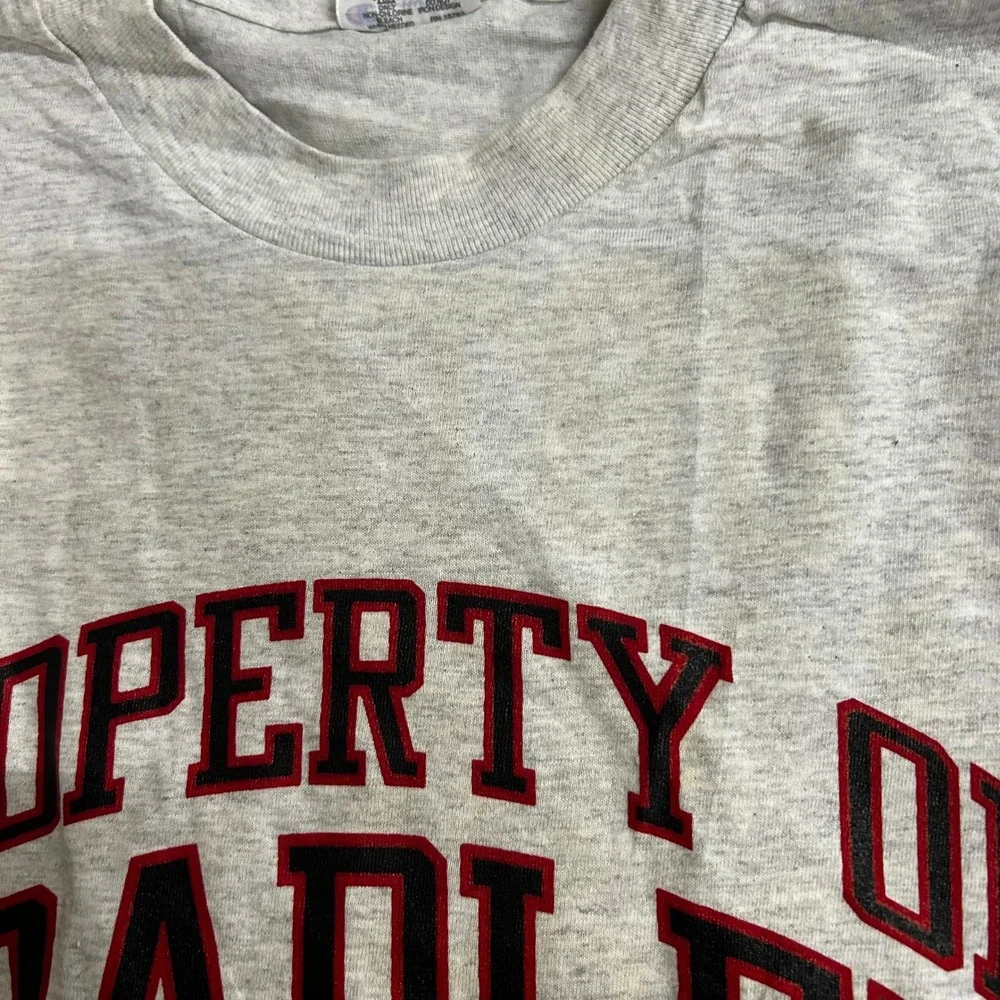 Champion T-Shirt Mens XXL Gray Property Of Bradley Basketball Vintage - Picture 7 of 15